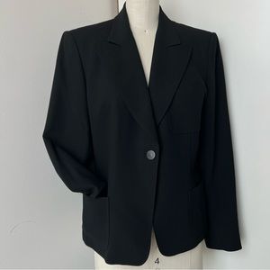 Max Mara Suit Blazer Black Wool